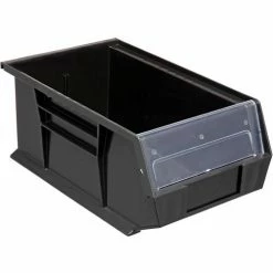 Plastic Stack & Hang Bin, 8-1/4"W x 13-5/8"D x 8"H, Black - Pkg Qty 12 -Containers & Organizers Sales Store 239610BK 17