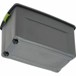 Sterilite 19483V04 Industry Wheeled Storage Tote With Latch 45 Gallon 36-1/2 X 21 X 19-1/2 Flat Gray - Pkg Qty 4 18 Sterilite 19483V04 Industry Wheeled Storage Tote With Latch 45 Gallon 36-1/2 X 21 X 19-1/2 Flat Gray - Pkg Qty 4 -Containers & Organizers Sales Store 239858GY 05