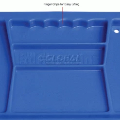 Akro-Mils® AkroBin® Plastic Stack & Hang Bin, 33"W x 8-5/8"D x 5"H, Blue - Pkg Qty 4 -Containers & Organizers Sales Store 239863BL 4wco