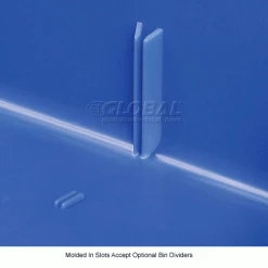 Akro-Mils® AkroBin® Plastic Stack & Hang Bin, 33"W x 8-5/8"D x 5"H, Blue - Pkg Qty 4 -Containers & Organizers Sales Store 239863BL 5wco