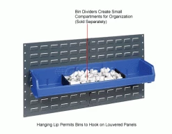 Akro-Mils® AkroBin® Plastic Stack & Hang Bin, 33"W x 8-5/8"D x 5"H, Blue - Pkg Qty 4 -Containers & Organizers Sales Store 239863BL 6wco