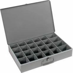 Durham Mfg. Durham Steel Scoop Compartment Box 102-95 - 24 Compartments 18 x 12 x 3 - Pkg Qty 4 -Containers & Organizers Sales Store 240787 06