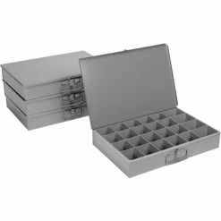 Durham Mfg. Durham Steel Scoop Compartment Box 102-95 - 24 Compartments 18 x 12 x 3 - Pkg Qty 4 -Containers & Organizers Sales Store 240787 08