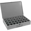 Durham Mfg. Durham Steel Scoop Compartment Box 107-95 - 32 Compartments 18 x 12 x 3 - Pkg Qty 4