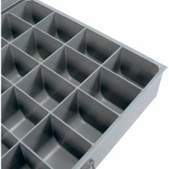 Durham Mfg. Durham Steel Scoop Compartment Box 107-95 - 32 Compartments 18 x 12 x 3 - Pkg Qty 4 -Containers & Organizers Sales Store 240788 03
