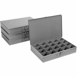Durham Mfg. Durham Steel Scoop Compartment Box 111-95 - 20 Compartments 18 x 12 x 3 - Pkg Qty 4 -Containers & Organizers Sales Store 240790 08