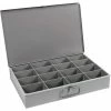 Durham Mfg. Durham Steel Scoop Compartment Box 113-95 - 16 Compartments 18 x 12 x 3 - Pkg Qty 4
