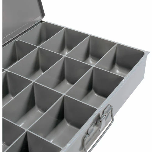 Durham Mfg. Durham Steel Scoop Compartment Box 113-95 - 16 Compartments 18 x 12 x 3 - Pkg Qty 4 2 Durham Mfg. Durham Steel Scoop Compartment Box 113-95 - 16 Compartments 18 x 12 x 3 - Pkg Qty 4 - Image 2