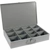 Durham Mfg. Durham Steel Scoop Compartment Box 119-95 - Adjustable Vertical Compartments 18 x 12 x 3 - Pkg Qty 4