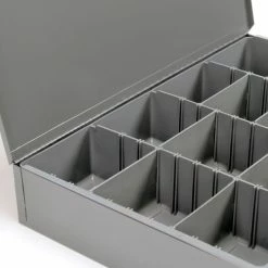 Durham Mfg. Durham Steel Scoop Compartment Box 119-95 - Adjustable Vertical Compartments 18 x 12 x 3 - Pkg Qty 4 13 Durham Mfg. Durham Steel Scoop Compartment Box 119-95 - Adjustable Vertical Compartments 18 x 12 x 3 - Pkg Qty 4 -Containers & Organizers Sales Store 240796 03