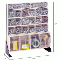 Quantum Storage Systems Quantum Tip Out Bin Floor Stand QFS124-31- Single Sided 24" H Ivory 5 Quantum Storage Systems Quantum Tip Out Bin Floor Stand QFS124-31- Single Sided 24" H Ivory -Containers & Organizers Sales Store 240915BG dim