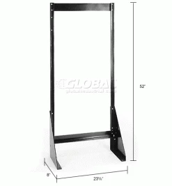 Quantum Storage Systems Quantum Single Sided Floor Stand QFS148 for Tip Out Bins - 48"H -Containers & Organizers Sales Store 240928 dim