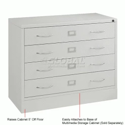 Interion By Global Industrial Interion® Base For Media Cabinet Putty -Containers & Organizers Sales Store 249044 2wco