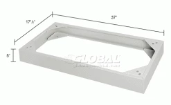 Interion By Global Industrial Interion® Base For Media Cabinet Putty -Containers & Organizers Sales Store 249044 dim