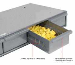 Durham Mfg. Durham Steel Storage Parts Drawer Cabinet 002-95 - 6 Drawers -Containers & Organizers Sales Store 252000 3wco