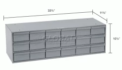 Durham Mfg. Durham Steel Storage Parts Drawer Cabinet 005-95 - 18 Drawers -Containers & Organizers Sales Store 252002 dim