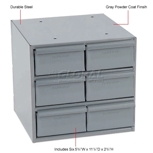 Durham Mfg. Durham Steel Storage Parts Drawer Cabinet 001-95 - 6 Drawers 10 Durham Mfg. Durham Steel Storage Parts Drawer Cabinet 001-95 - 6 Drawers - Image 10