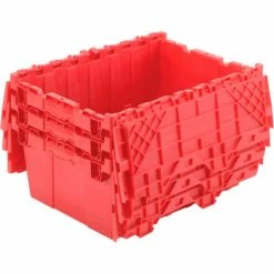 Global Industrial Plastic Attached Lid Shipping & Storage Container 21-7/8x15-1/4x9-11/16 Red 25 Global Industrial Plastic Attached Lid Shipping & Storage Container 21-7/8x15-1/4x9-11/16 Red -Containers & Organizers Sales Store 257808RD 05