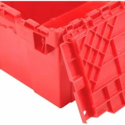 Global Industrial Plastic Attached Lid Shipping & Storage Container 21-7/8x15-1/4x9-11/16 Red 29 Global Industrial Plastic Attached Lid Shipping & Storage Container 21-7/8x15-1/4x9-11/16 Red -Containers & Organizers Sales Store 257808RD 09
