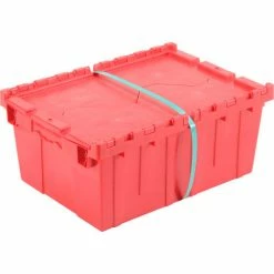 Global Industrial Plastic Attached Lid Shipping & Storage Container 21-7/8x15-1/4x9-11/16 Red 30 Global Industrial Plastic Attached Lid Shipping & Storage Container 21-7/8x15-1/4x9-11/16 Red -Containers & Organizers Sales Store 257808RD 10