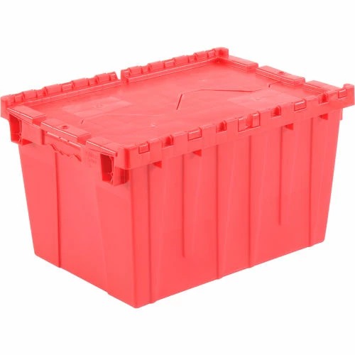 Global Industrial Plastic Shipping/Storage Tote w/ Attached Lid, 21-7/8"x15-1/4"x12-7/8", Red 1 Global Industrial Plastic Shipping/Storage Tote w/ Attached Lid, 21-7/8"x15-1/4"x12-7/8", Red