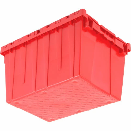 Global Industrial Plastic Shipping/Storage Tote w/ Attached Lid, 21-7/8"x15-1/4"x12-7/8", Red 8 Global Industrial Plastic Shipping/Storage Tote w/ Attached Lid, 21-7/8"x15-1/4"x12-7/8", Red - Image 8