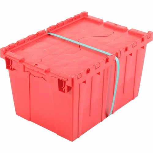 Global Industrial Plastic Shipping/Storage Tote w/ Attached Lid, 21-7/8"x15-1/4"x12-7/8", Red 11 Global Industrial Plastic Shipping/Storage Tote w/ Attached Lid, 21-7/8"x15-1/4"x12-7/8", Red - Image 11