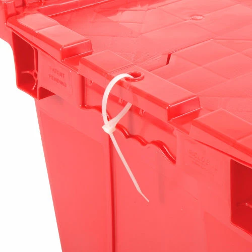 Global Industrial Plastic Shipping/Storage Tote w/ Attached Lid, 21-7/8"x15-1/4"x12-7/8", Red 12 Global Industrial Plastic Shipping/Storage Tote w/ Attached Lid, 21-7/8"x15-1/4"x12-7/8", Red - Image 12