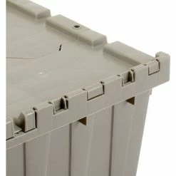 Global Industrial™ Plastic Shipping/Storage Tote w/ Attached Lid, 21-7/8"x15-1/4"x12-7/8", Gray -Containers & Organizers Sales Store 257809 08