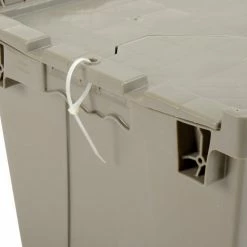 Global Industrial™ Plastic Shipping/Storage Tote w/ Attached Lid, 21-7/8"x15-1/4"x12-7/8", Gray -Containers & Organizers Sales Store 257809 11