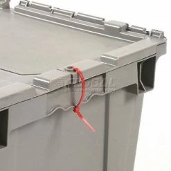 Attached Lid Shipping Container 27-3/16 x 16-5/8 x 12-1/2 Gray with Dolly Combo 37 Attached Lid Shipping Container 27-3/16 x 16-5/8 x 12-1/2 Gray with Dolly Combo -Containers & Organizers Sales Store 257809 33