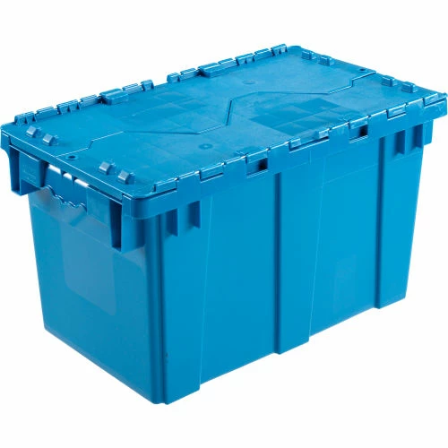 Global Industrial Plastic Attached Lid Shipping & Storage Container DC2213-12 22-3/8x13x13 BL 1 Global Industrial Plastic Attached Lid Shipping & Storage Container DC2213-12 22-3/8x13x13 BL