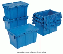 Global Industrial Plastic Attached Lid Shipping & Storage Container DC2213-12 22-3/8x13x13 BL 30 Global Industrial Plastic Attached Lid Shipping & Storage Container DC2213-12 22-3/8x13x13 BL -Containers & Organizers Sales Store 257810BLIN 4wco