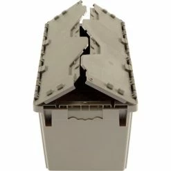 Global Industrial Plastic Attached Lid Shipping & Storage Container DC2213-12 22-3/8x13x13 GY 20 Global Industrial Plastic Attached Lid Shipping & Storage Container DC2213-12 22-3/8x13x13 GY -Containers & Organizers Sales Store 257810 04