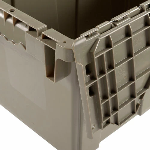 Global Industrial Plastic Attached Lid Shipping & Storage Container DC2213-12 22-3/8x13x13 GY 7 Global Industrial Plastic Attached Lid Shipping & Storage Container DC2213-12 22-3/8x13x13 GY - Image 7