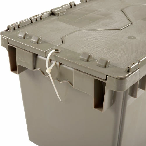 Global Industrial Plastic Attached Lid Shipping & Storage Container DC2213-12 22-3/8x13x13 GY 9 Global Industrial Plastic Attached Lid Shipping & Storage Container DC2213-12 22-3/8x13x13 GY - Image 9