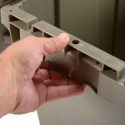 Global Industrial Plastic Attached Lid Shipping & Storage Container DC2213-12 22-3/8x13x13 GY 25 Global Industrial Plastic Attached Lid Shipping & Storage Container DC2213-12 22-3/8x13x13 GY -Containers & Organizers Sales Store 257810 09