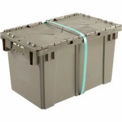 Global Industrial Plastic Attached Lid Shipping & Storage Container DC2213-12 22-3/8x13x13 GY 26 Global Industrial Plastic Attached Lid Shipping & Storage Container DC2213-12 22-3/8x13x13 GY -Containers & Organizers Sales Store 257810 10