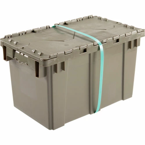 Global Industrial Plastic Attached Lid Shipping & Storage Container DC2213-12 22-3/8x13x13 GY 11 Global Industrial Plastic Attached Lid Shipping & Storage Container DC2213-12 22-3/8x13x13 GY - Image 11