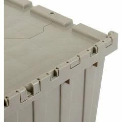 Global Industrial™ Plastic Attached Lid Shipping & Storage Container 21-7/8x15-1/4x17-1/4 Gray -Containers & Organizers Sales Store 257811 08