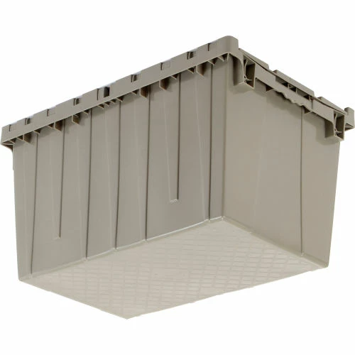 Global Industrial Plastic Attached Lid Shipping & Storage Container 25-1/4x16-1/4x13-3/4 Gray 8 Global Industrial Plastic Attached Lid Shipping & Storage Container 25-1/4x16-1/4x13-3/4 Gray - Image 8