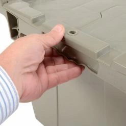 Global Industrial Plastic Attached Lid Shipping & Storage Container 25-1/4x16-1/4x13-3/4 Gray 31 Global Industrial Plastic Attached Lid Shipping & Storage Container 25-1/4x16-1/4x13-3/4 Gray -Containers & Organizers Sales Store 257812 12