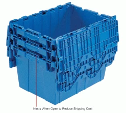 Global Industrial Plastic Attached Lid Shipping & Storage Container 23-3/4x19-1/4x12-1/2 Blue 32 Global Industrial Plastic Attached Lid Shipping & Storage Container 23-3/4x19-1/4x12-1/2 Blue -Containers & Organizers Sales Store 257813BLIN 4wco