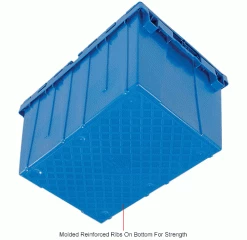 Global Industrial Plastic Attached Lid Shipping & Storage Container 23-3/4x19-1/4x12-1/2 Blue 33 Global Industrial Plastic Attached Lid Shipping & Storage Container 23-3/4x19-1/4x12-1/2 Blue -Containers & Organizers Sales Store 257813BLIN 5wco