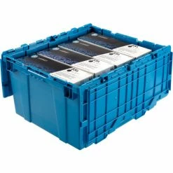 Global Industrial Plastic Attached Lid Shipping & Storage Container 23-3/4x19-1/4x12-1/2 Blue 20 Global Industrial Plastic Attached Lid Shipping & Storage Container 23-3/4x19-1/4x12-1/2 Blue -Containers & Organizers Sales Store 257813BL 02