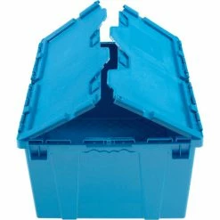 Global Industrial Plastic Attached Lid Shipping & Storage Container 23-3/4x19-1/4x12-1/2 Blue 22 Global Industrial Plastic Attached Lid Shipping & Storage Container 23-3/4x19-1/4x12-1/2 Blue -Containers & Organizers Sales Store 257813BL 04