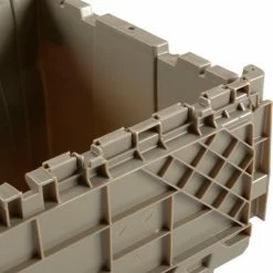 Global Industrial™ Plastic Shipping/Storage Tote w/Attached Lid, 23-3/4"x19-1/4"x12-1/2", Gray -Containers & Organizers Sales Store 257813GY 07