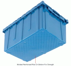 Global Industrial Plastic Attached Lid Shipping and Storage Container 27-3/16x16-5/8x12-1/2 BL 37 Global Industrial Plastic Attached Lid Shipping and Storage Container 27-3/16x16-5/8x12-1/2 BL -Containers & Organizers Sales Store 257814BLIN 5wco