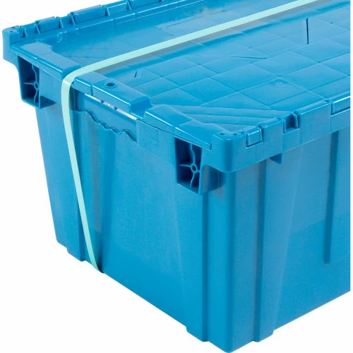 Global Industrial Plastic Attached Lid Shipping and Storage Container 27-3/16x16-5/8x12-1/2 BL 11 Global Industrial Plastic Attached Lid Shipping and Storage Container 27-3/16x16-5/8x12-1/2 BL - Image 11