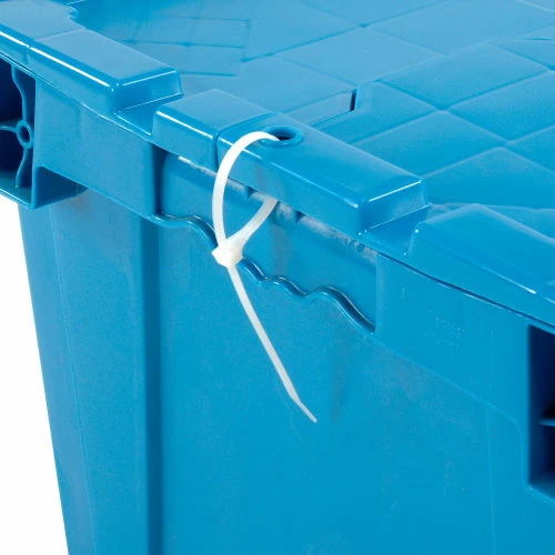 Global Industrial Plastic Attached Lid Shipping and Storage Container 27-3/16x16-5/8x12-1/2 BL 12 Global Industrial Plastic Attached Lid Shipping and Storage Container 27-3/16x16-5/8x12-1/2 BL - Image 12